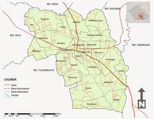 Peta Wilayah Kecamatan Temanggung